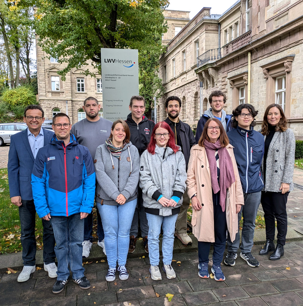 Gruppefoto vor dem Job-Tausch am Ständehaus