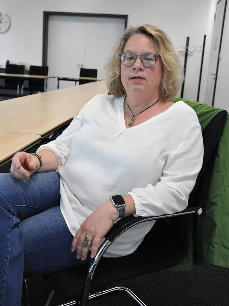 Christina Wehnhardt, Fachbereich Personal, im Gespräch