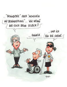 Cartoon des Künstlers Phil Hubbe